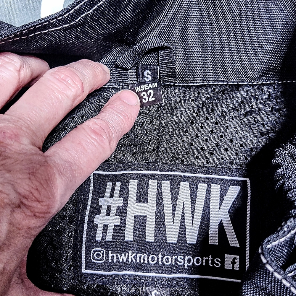 HWK Motorcycle Pants Sz S 30w / 32 Inseam Black Cordura Armor *Read Description* - Picture 14 of 15